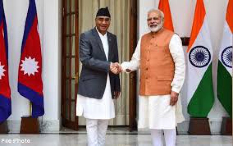 प्रधानमंत्री  नरेन्‍द्र मोदी ने नेपाल के प्रधानमंत्री शेर बहादुर देउबा से टेलीफोन पर बातचीत की