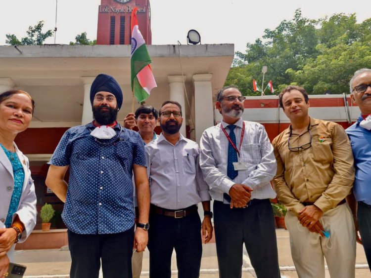 लोकनायक अस्पताल मे हर्ष और उल्लास के साथ अमृत महोत्सव कार्यक्रम सम्पन्न हुआ