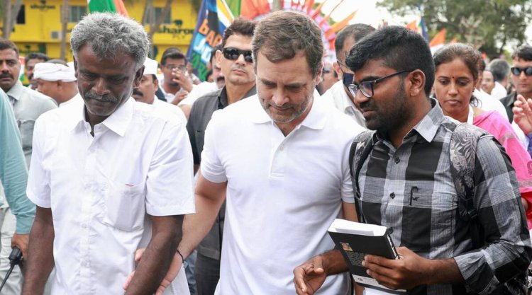 कांग्रेस की भारत जोड़ो यात्रा : बीजेपी सरकार की सोच अंग्रेजों जैसी - राहुल गाँधी