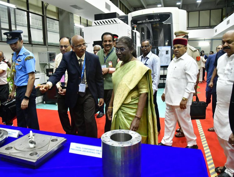 राष्ट्रपति ने हिंदुस्तान एयरोनॉटिक्स लिमिटेड की एकीकृत क्रायोजेनिक इंजन निर्माण सुविधा का उद्घाटन किया