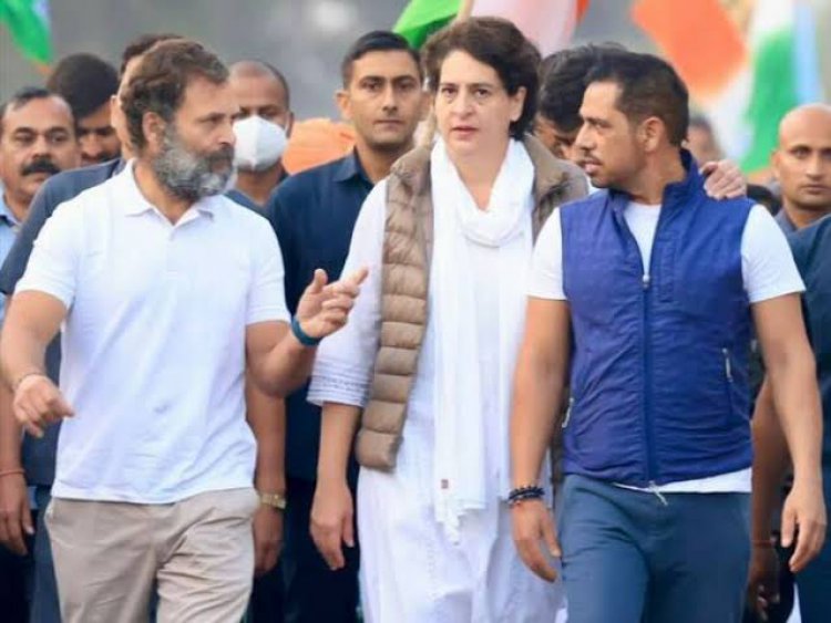 राहुल गाँधी की भारत जोड़ो यात्रा में प्रियंका, रॉबर्ट वाड्रा और रेहान भी साथ