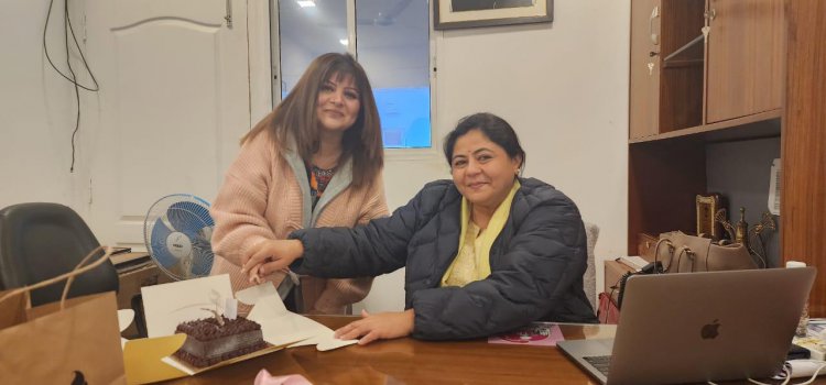 सोनिया राणा ने नववर्ष महिला कांग्रेस की राष्ट्रीय अध्यक्ष नेट्टा डिसूज़ा के साथ मनाया
